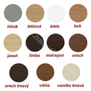 Krytky na konfirmát samolepiace 1 x 126