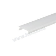 LED krycia lišta do led profilu ( vonk,vnút,roh,korpus ) mliečna , 3,5m / Zobal