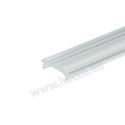 LED krycia lišta do led profilu ( vonk. a vnút.a rohový ) prisvitno-mliečna  , 3,0m / CP
