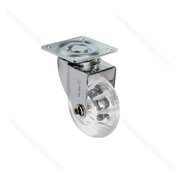 Transparentné  koliesko fi50 s platničkou / LC