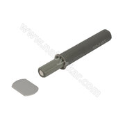 TIP-ON - tlmič s magnet a samol.platničkou,krátky typ,956.1004 sivý /Blum