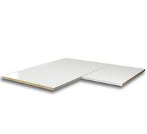 Polica S52 do spodnej roh. skrinky lámacej 940x940, biela Polica S52 do spodnej roh. skrinky lámacej 940x940, biela