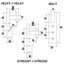 Montážny pliešok Veľký