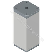 Nábytk. noha NA6 40x40, hliník