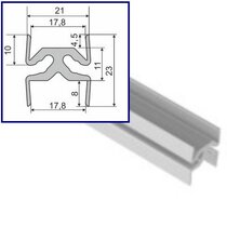 Wall sys. - Profil obojstranný dl. 3500mm