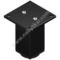 Nábytk.noha N 45X45 A100 s reguláciou, čierna / Zobal