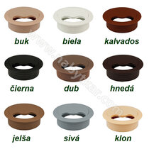 Prechodka kábla s krytkou ø 60 plast Prechodka kábla s krytkou ø 60 plast