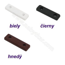 Klzák plastový, dvojdierový, 50x13x5 mm (1bal-200)