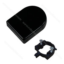 Záves Sklo - krytka D + protiplast a skrutky ,čierna /Swell