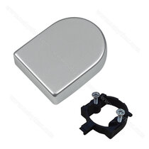 Záves Sklo - krytka D + protiplast a skrutky, mat.chróm /Swell