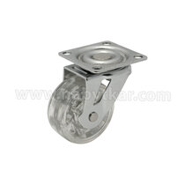 Transparentné  koliesko fi50 s platničkou