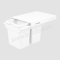 Kôš na odpadky KR426, 2x13l, do evobox hĺbka 500 mm, šírka korpusu 400 mm