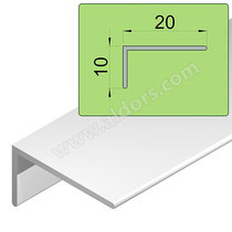 LUX Profil L hladký, hliník