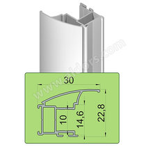 ECO Madlo ARCO, 10mm, 2,70m, hliník