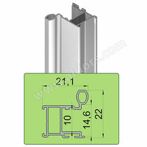 ECO Madlo ALOS, 10mm, 2,70m, hliník