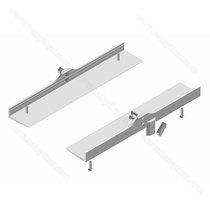 Reg-al sys. uchytenie police - vodorovné, 18mm / Zobal