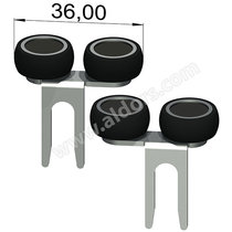 LUX Vedenie vrchné 18, vonk.rozostup 36mm, nasúvacie s ložiškom