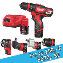 Kompaktná vŕtačka/šrobovák s rýchlovymeniteľným sklučovadlom