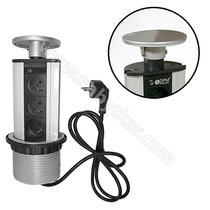 Stolová vyťahovacia zásuvka FN1203- 3, mat.chrom