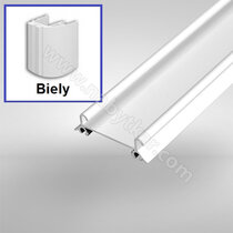 Spodná koľaj GAMA biela lesklá