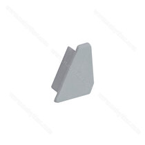 LED PROFIL - 16x13mm Rohový, Profil - hliník, koncovka sivá , pravá/CP