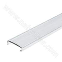 LED krycia lišta do led profilu ( vonk. a vnút.a rohový ) priezračná , 2,0m / CP