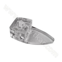 Príchytka skla ovál., číra