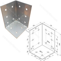 Trojstenný uholník na posteľ s 90° uhlom,č.2