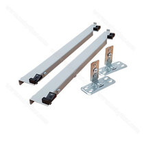 VARIANT MULTI krycia lišta mal.striebro, ľavá pre výsuv Blum:TANDEM PLUS L-450 mm /Rejs