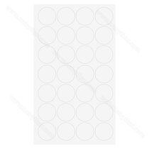 Krytky samolep.fi 20 mm 8681 sm biela (1 plátok= 28 krytiek)nr.318