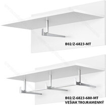 Vešiak  Z-6823 , matný chróm 