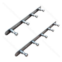 Vešiaková lišta -  leštený inox / LUX