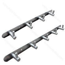 Vešiaková lišta - L vešiaky leštený inox / LUX