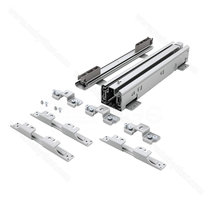 Výsuv k potrav.košu 255K, nosnosť: 120kg, pre sirku: 300mm, Grey / SIGE