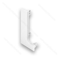 Gripless - koncovka na profil typ-"L", ľavá strana,biela, plast