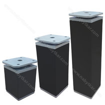 Nábytk. noha NA6 40x40 h, čierna matná