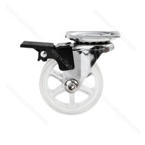 Transparentné koliesko OTO fi50mm splatničkou a brzdou