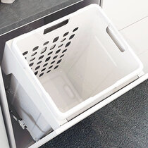 Výklopný Kôš na bielizeň 400-346x530mm, 48l, biely  Výklopný Kôš na bielizeň 400-346x530mm, 48l, biely