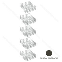 Košíkový set k potrav.košu 255, počet políc: 5ks, antracit , Green line / SIGE