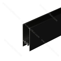 Profil vodorovný RAMA, 3,0m čierna matná /Laguna