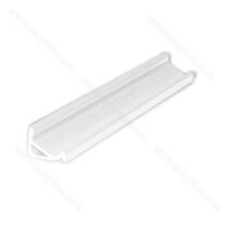 LED PROFIL - 16x13mm Rohový, Profil - biely, 3m, bez krycej lišty/CP