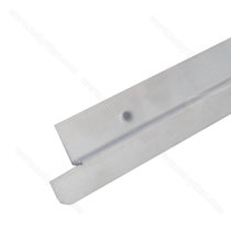 Lišta tepelno-izolacna spodná s presahom  k mdf. dvierkam, inox