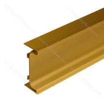 Gripless profil typ- "C"  L-3,5m staré zlato - C-23