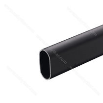 Vešiaková tyč oválna 3m, čierna