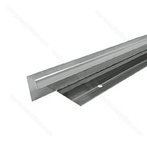 Gripless - mont. profil pre upevnenie vstavaných rúr do zv.profilov L= 597mm, nerez