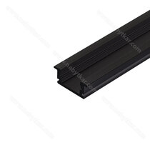 LED PROFIL - Zafrézovatelný profil - čierny C-35 , 3,5m (bez krycej lišty)/Zobal LED PROFIL - Zafrézovatelný profil - čierny C-35 , 3,5m (bez krycej lišty)/Zobal