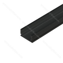 LED PROFIL - 08x16mm, Profil - čierny C35, 3,5m (bez krycej lišty)/Zobal