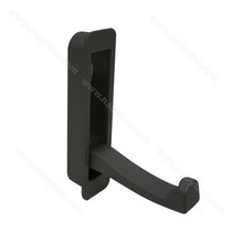 Náb.vešiak sklopný 80x20 pre otvor 61x13,5 mm 10 kg , čierny mat.