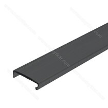 LED krycia lišta do led profilu ( vonk. a vnút.a rohový ) čierna , 2,0m / LC