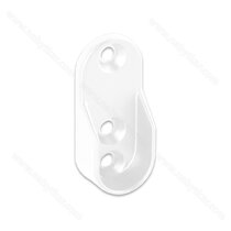 Bočný držiak vešiakovej tyče 3-dier. biely / LC